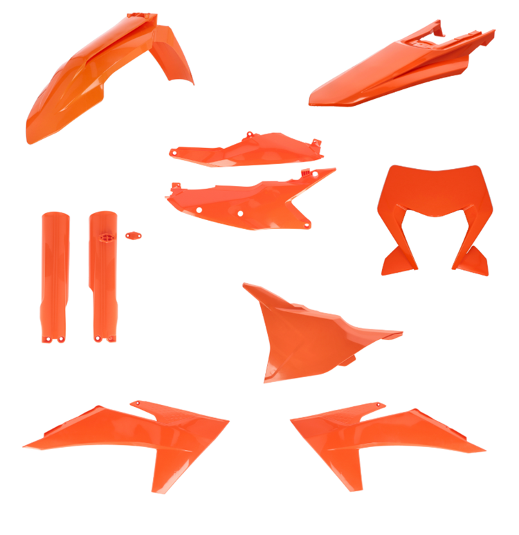 KIT PLASTICOS FULL KTM EXC 24-25 NARANJA